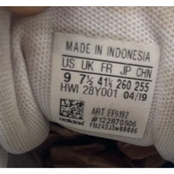 Adidas Women’s Grand Court Energy Ink White Leather Lace Up Sneakers US 9 - Picture 7 of 7